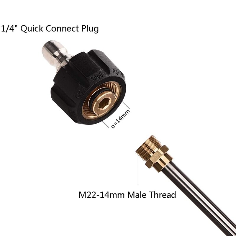 Pressure Washer Extension Wand System,75 Inch Replacement Lance, 1/4 Inch Quick Connect,Including Angled Rod and Coupler