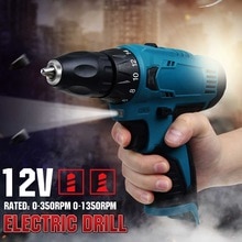 12V 90Nm Mini Electric Drill Screwdriver 2 Speed with LED Light Cordless Drill for Bosch 12V Battery DIY Power Tool