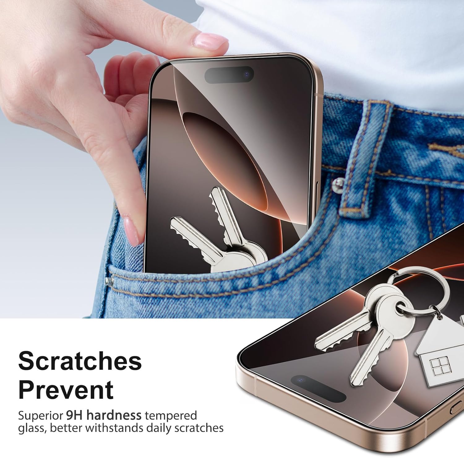 1~3pz HD Vetro temperato per iPhone 17 16e 16 15 14 13 pro Max pellicola salvaschermo per iPhone 11 12 pro vetro per telefono iPhone 16 pro