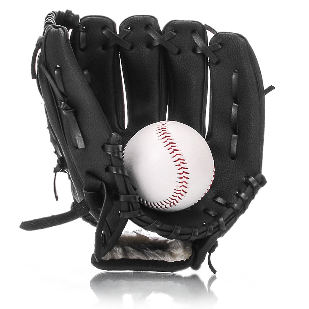 freundlicher Männer Baseball Schlagen Handschuhe Ausrügestochen weicher Ball Praxis Hand Baseball Handschuh Gewichteten Guante Baseball Freien Sport BJ50ST