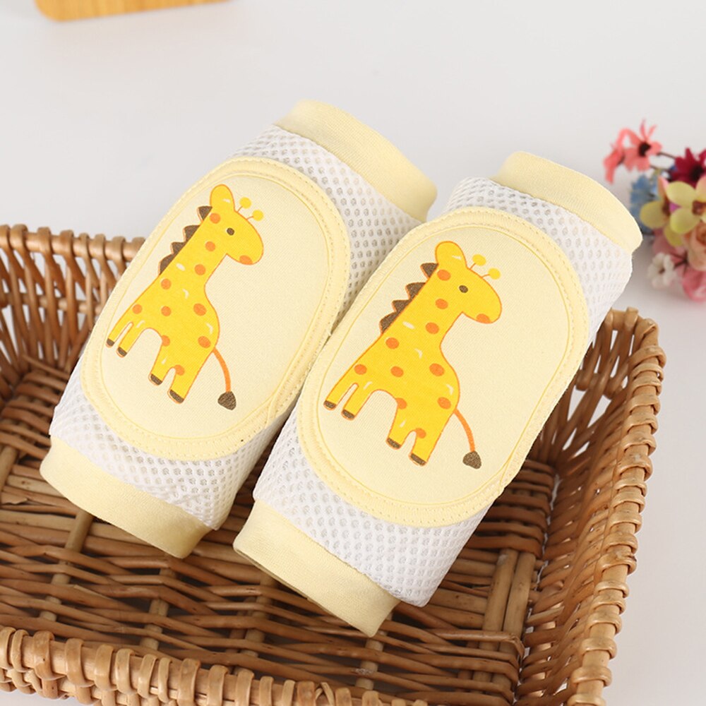 Cartoon baby kniebeschermers hoge elastische Mesh kniebeschermers elleboog crawl peuter Scratch preventie ondersteuning protector voor baby veiligheid