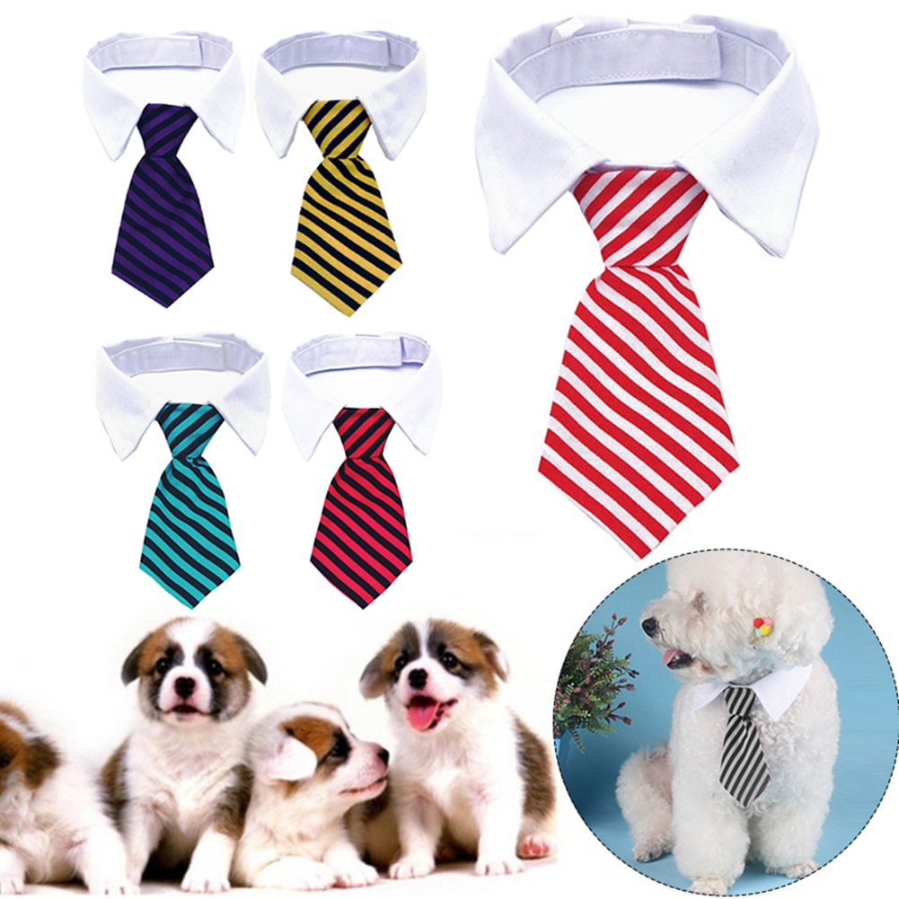 Cravate réglable pour chien et chat, 1 pièce, jouet pour chiot, nœud papillon, collier, vêtements adorables, accessoires pour animaux de compagnie