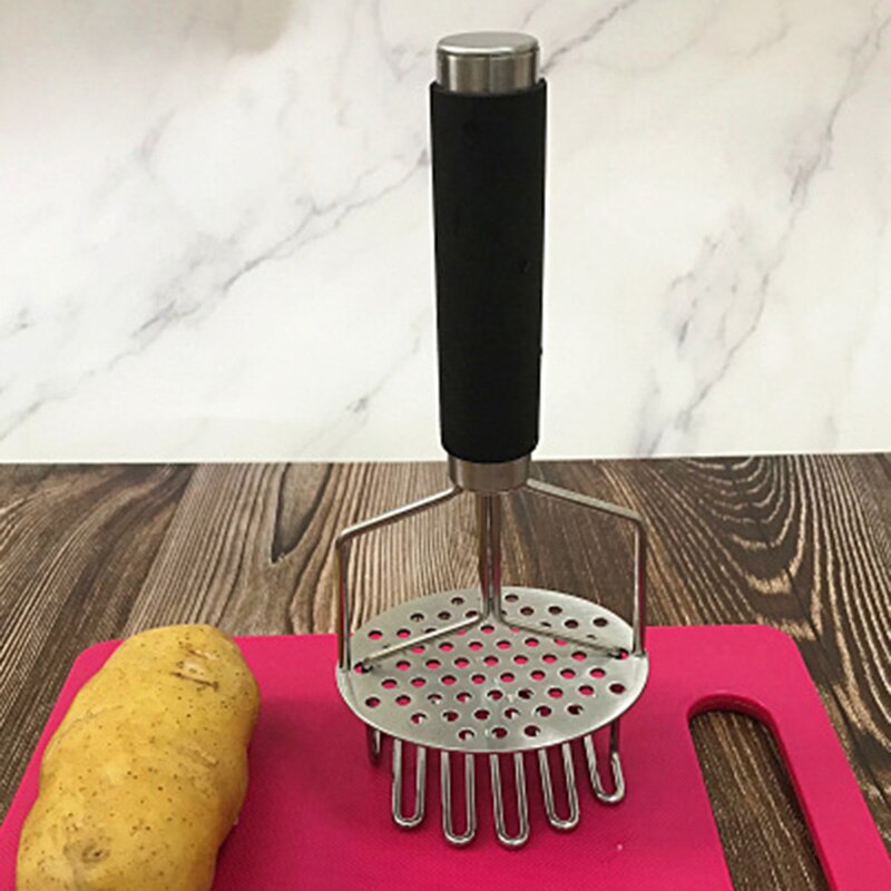 Rvs Aardappelstamper Met Handvat Intrekbare Voorjaar Diy Aardappelpuree Eenvoudig Te Gebruiken Tool Tb