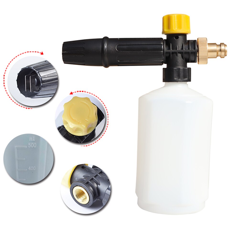 High Pressure Car Washer Snow Foam Lance Soap Gun Nozzle Foam Generator for Nilfisk Gerni Omax Stihl Greenworks Husqvarna