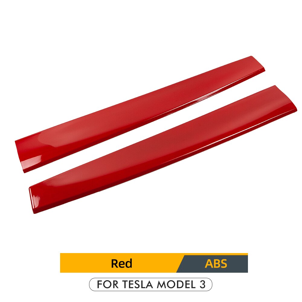 Model3 Centrale Controle Instrument Panel Voor Tesla Model 3 Accessoires Carbon Fiber Abs Model Drie Centrale Console Y: red