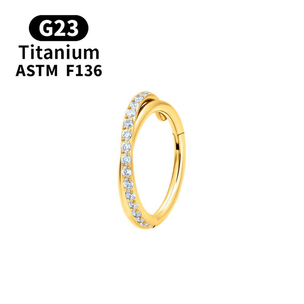 Pendientes de titanio G23, aro redondo para cartílago del trago, hélice Daith, labio con bisagras, segmento, oreja, nariz, anillo, joyería para Piercing corporal