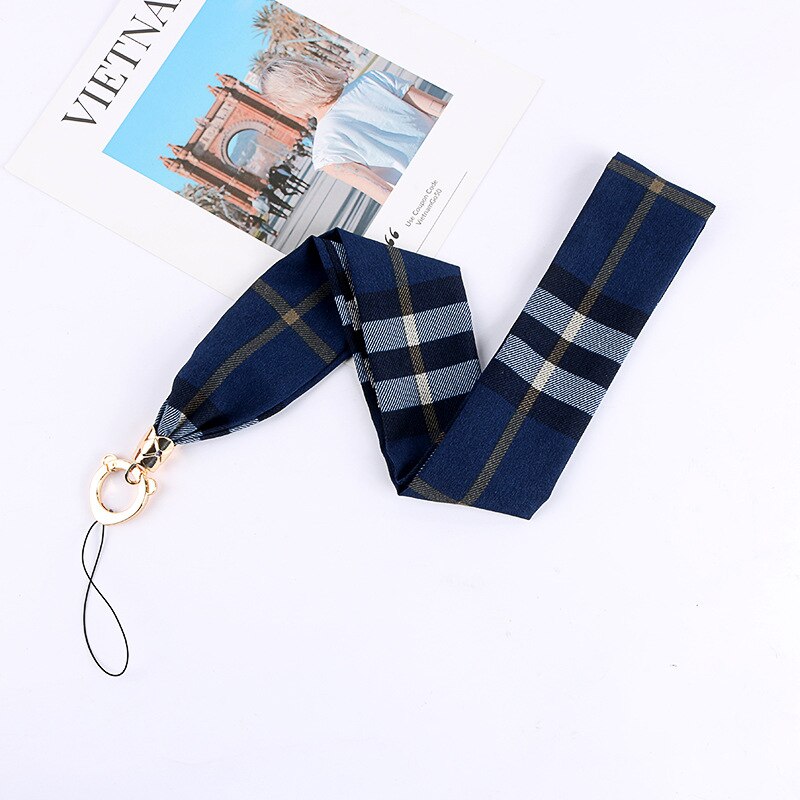 Mobile silk Lanyard neck strap for key card phone string kawaii wrist strap hand key cord necklace phone holder rope: 9