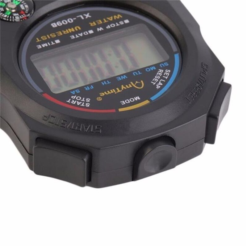 Waterdichte Digitale LCD Stopwatch Chronograaf Timer Teller Sport Alarm heren horloge digital sport horloge @ 3