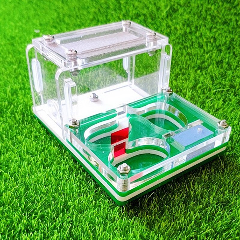 Mini Ant Farm Acrylic Ant Nest Small Pet Feeding Box Insect Supplies 9x7x4.5cm: FA-014