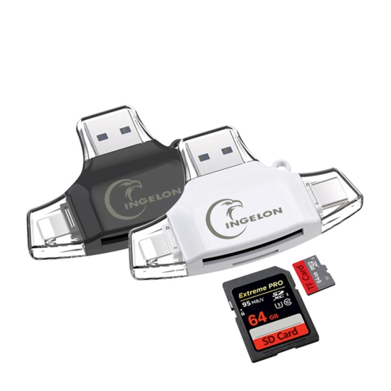 Ingelon USB SD Card Reader sd micro SD reader Adapter lightning usb otg cardreader type c For adaptateur iphone smartcard reader