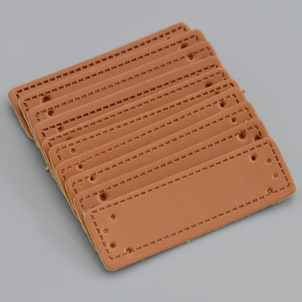 50Pcs/lot Handmade Clothes Labels Embossed Hand Made Letter Garment Labels For Bags Diy Sewing Materials: Rectangle blank