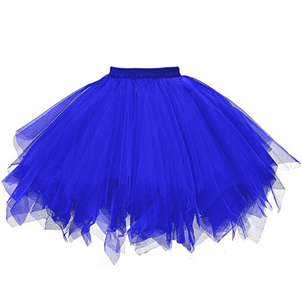 Vrouwen Rokken Baljurk Effen Rok Dansen Mini Tule Rok Meisjes Tutu Ballet Kleding Zwart Roze Geplooide Gaas Korte Rok # 5%