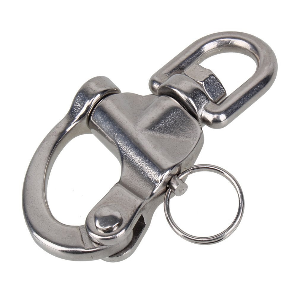 87mm Stainless Steel Swivel Snap Shackle Eyelet Sh... – Grandado