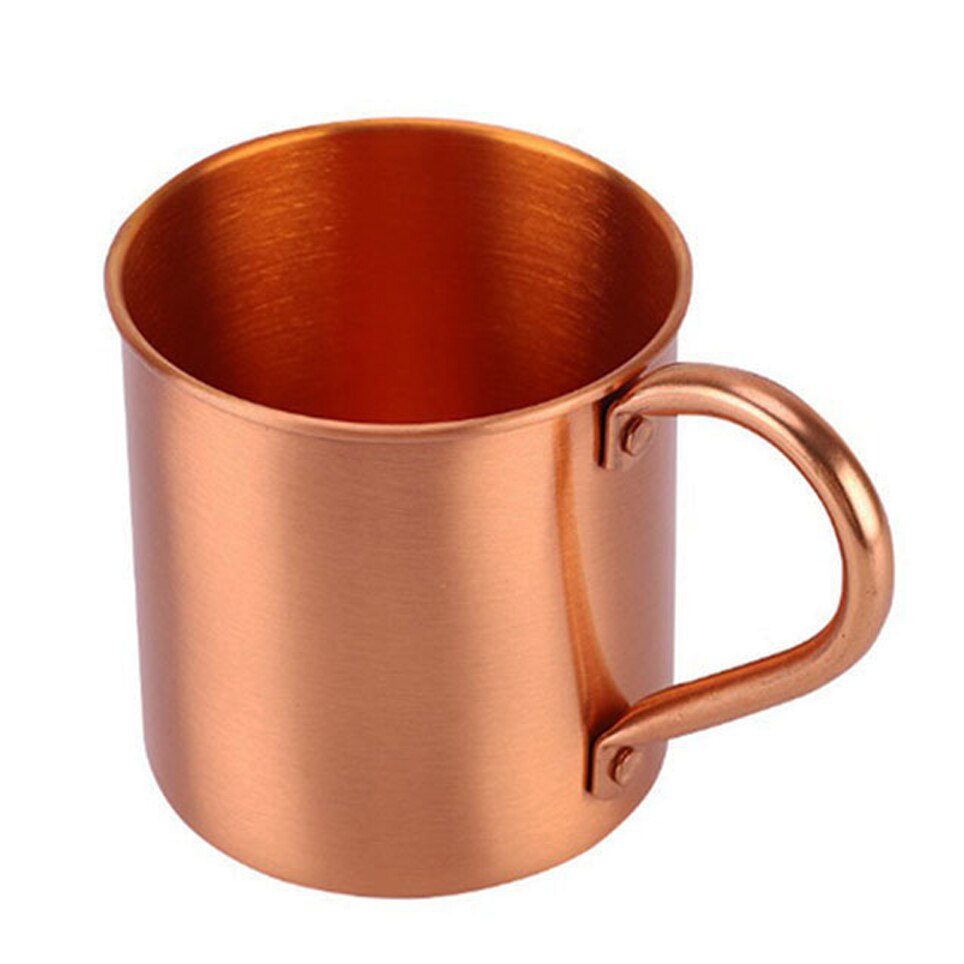 Moscow Mule-tazas de cobre puro en forma de cilindro, 100% tazas de cobre sólido puro, 16 oz, jarra de cobre para cerveza