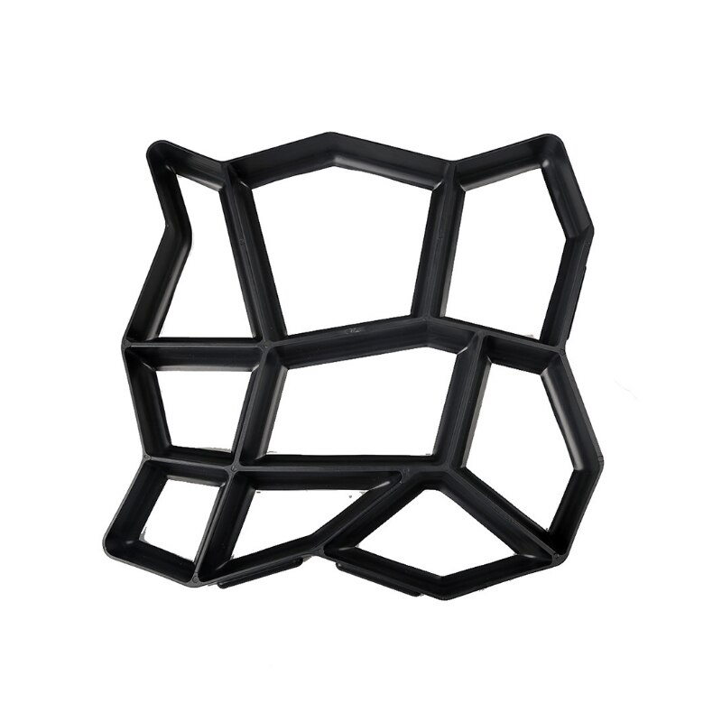 9Styles DIY Driveway Patio Stone Path Walk Maker Garden Decor Garden Road Mold Paving Concrete Stepping Pavement Mold Decor: 10