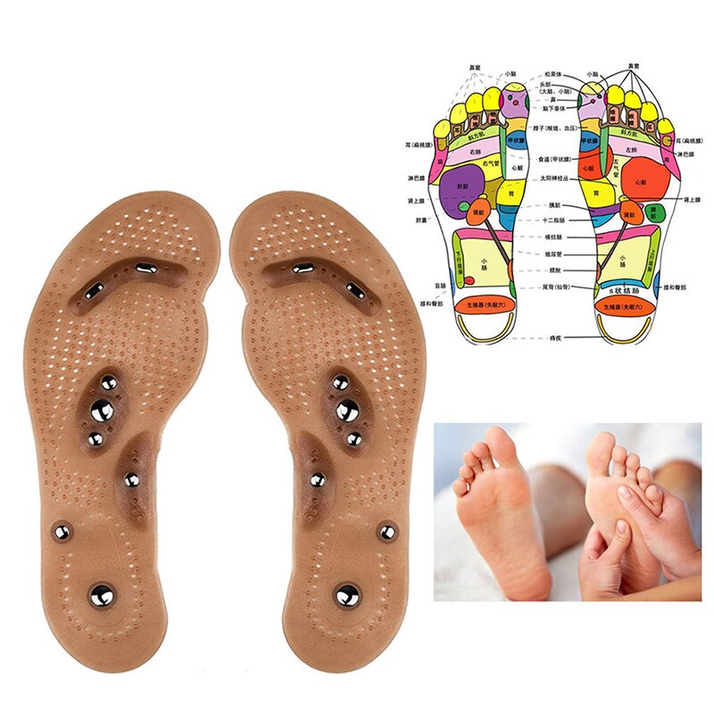 Magnetische therapie Abnehmen körper Akupunktur Fett Brennen Einlegesohlen Kissen Fuß Bein Schmerzen Zu Lindern Linderung Atmungs fuß Massage Pads