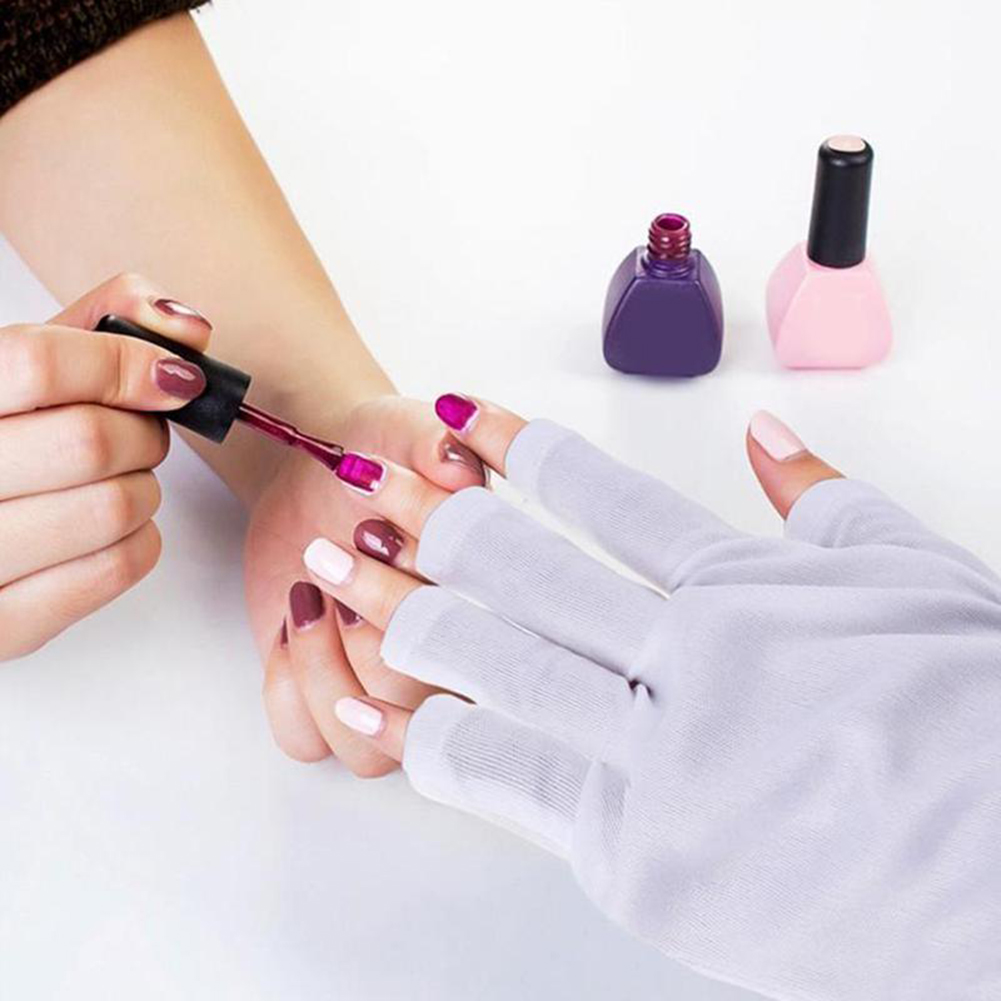 1 Paar Anti Uv Stralingsbescherming Handschoenen Uv Bescherming Handschoen Nail Art Gel Anti Uv Handschoen Uv Led Lamp Nagel droger Light Tool