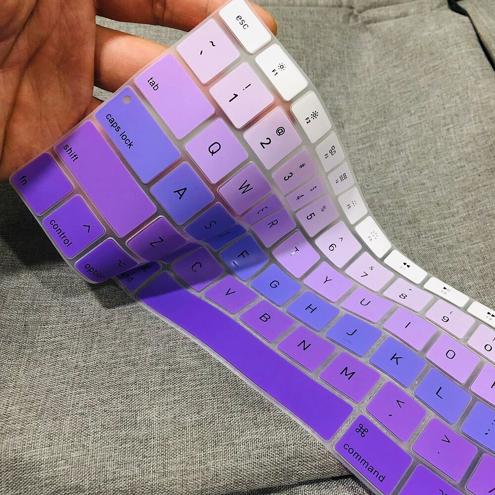 Funda de teclado Air13 para Apple MacBook Air, modelo A2179, cubierta de protección de silicona de Color, accesorios para Mac,