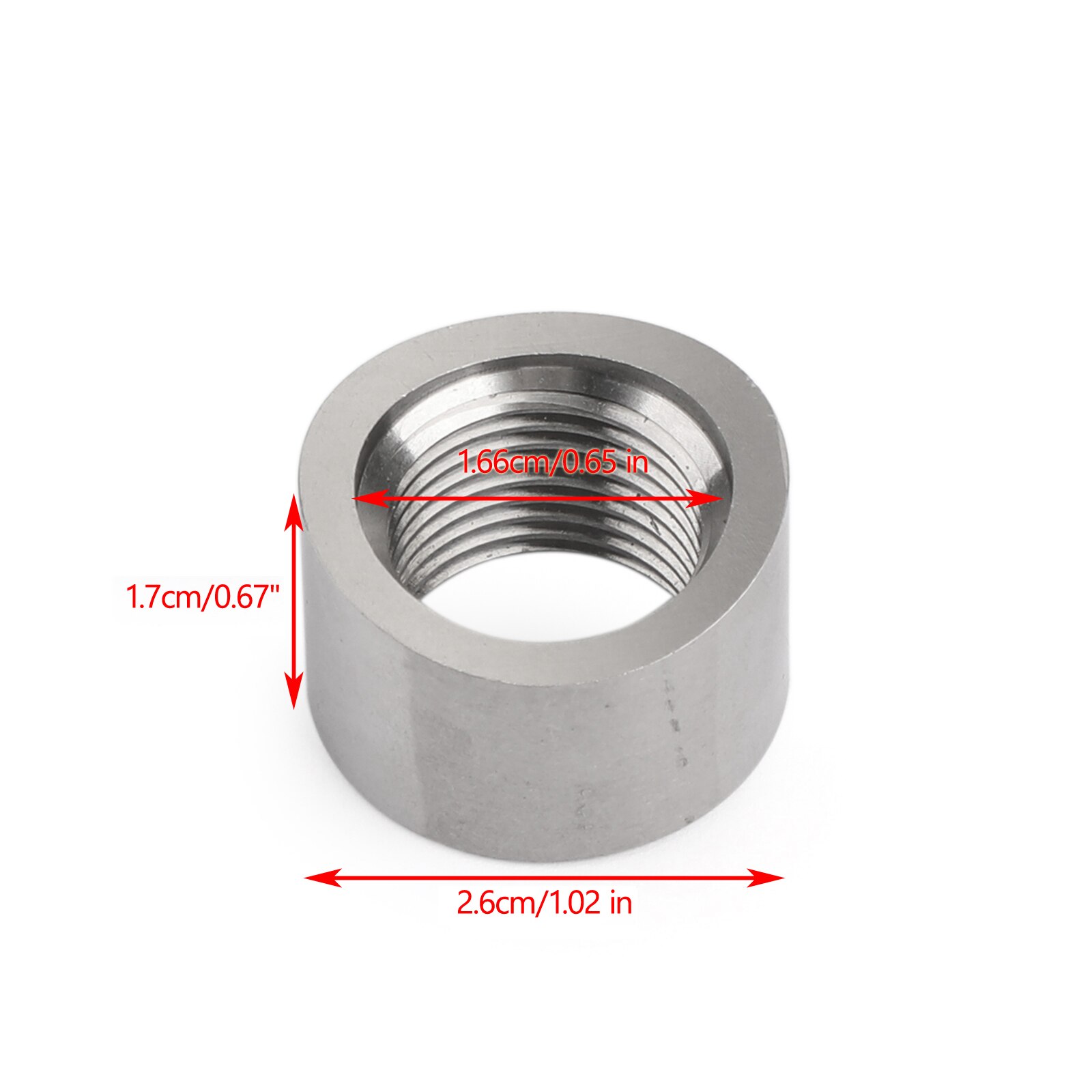 2PCS Notched O2 Oxygen Sensor Weld Bung Nut M18x1.5 Wideband 304