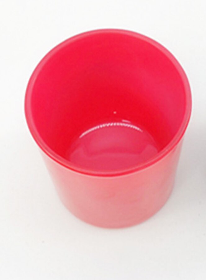 Candle Jat Cup Red Black Piano Roast Paint Bright Flower Candle DIY Colour Wax Toughened Glass Candle Holder: RED 7x8.4cm