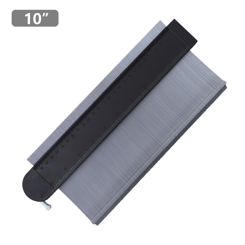 5 ''/10'' kontur Messgerät mit Metall sperren 130mm Erweitern Profil Messgerät Unregelmäßige bilden Duplizierer Fliesen Laminat fliesen Kennzeichnung Werkzeug: 10 Zoll grau