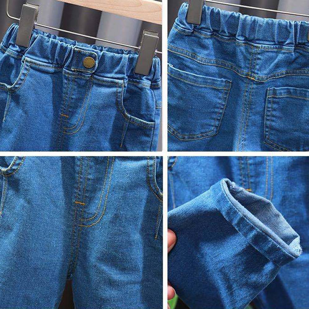 casuale Del bambino Dei Ragazzi Dei Ragazzi Dei jeans Pantaloni Lunghi 2020 di Autunno Dei Bambini Dei Bambini Neonati Vestiti di Usura Pantaloni ansimare S11194