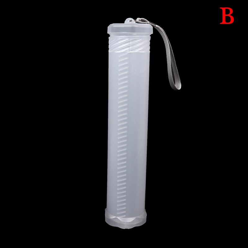 Adjustable Foldable Pen Organizer Plastic Student Supplies Transparent Portable Slim Pen Holder Pencil Case: with rope