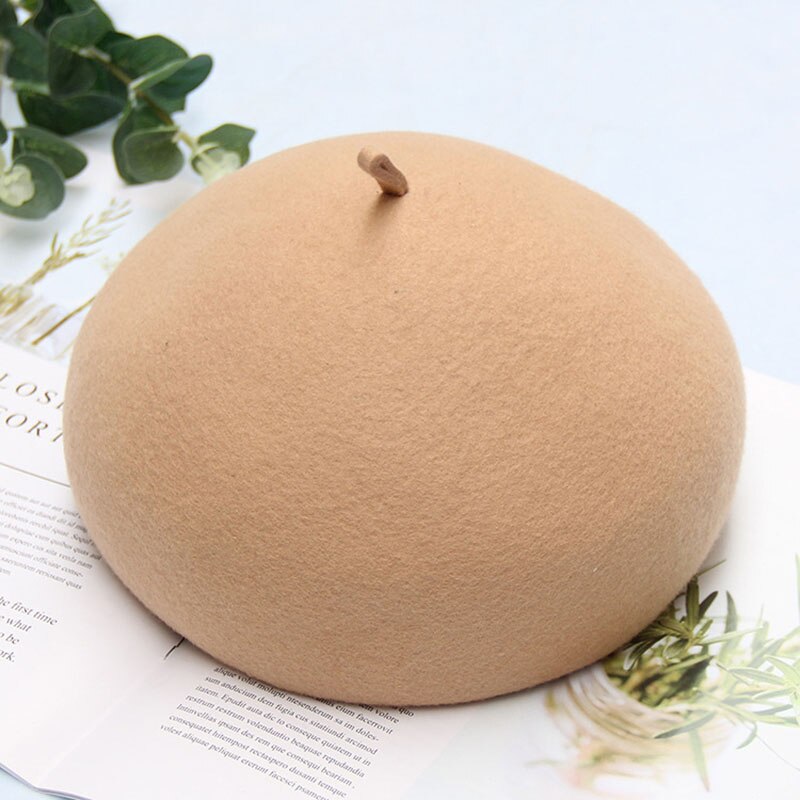 Baretten Herfst en winter dames wollen baretten stereo wild... – Grandado