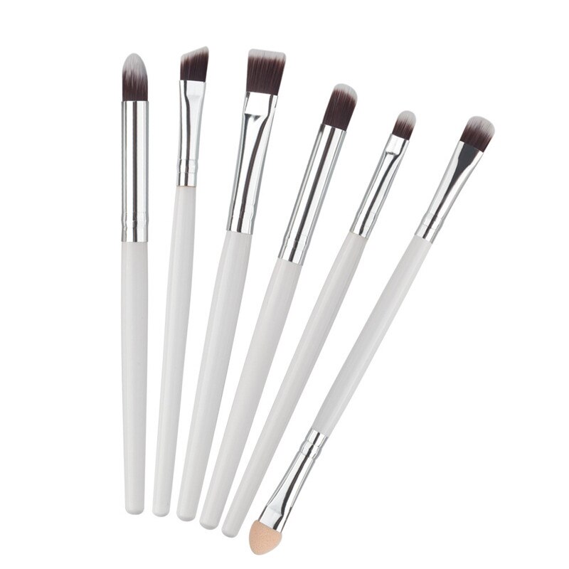 6 Stks/set Professionele Make-Up Kwasten Oogschaduw Eyeliner Brush Tool Zwart Gouden Make-Up Borstel Oog Borstel Beauty Tools Make-Up Kwasten