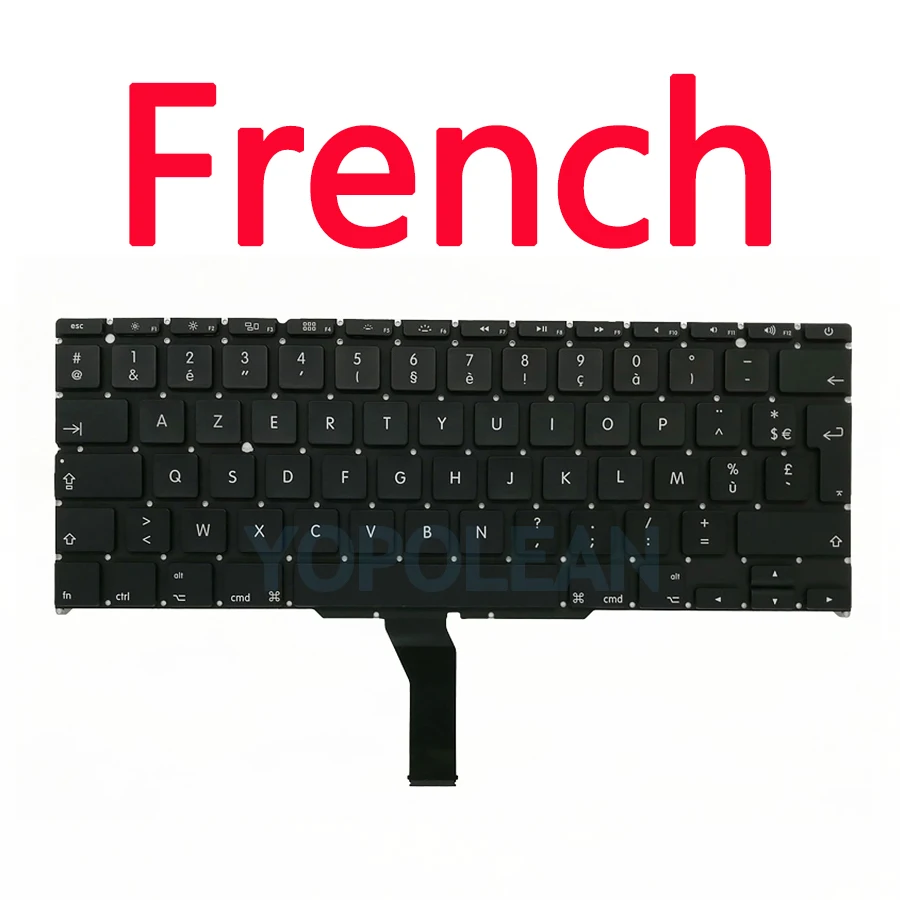 Neue A1465-Tastatur für MacBook Luft 11 Zoll A1370 A1465 Tastatur uns UK Russisch Spanien Französisch Jahr: Kaffee