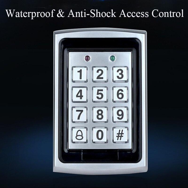 K7612 IP65 Waterdichte Metalen Toegangscontrole Anti-Shock Rfid Kaartlezer Toegangscontrole Systemen Met Backlight