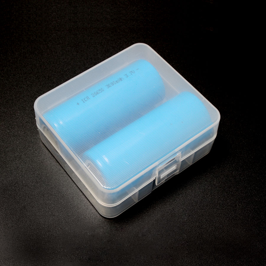 Plastic Transparante Doos 2*26650 Batterij Houder Case Draagbare Plastic 18650 Batterij Opbergdoos Geval Houder