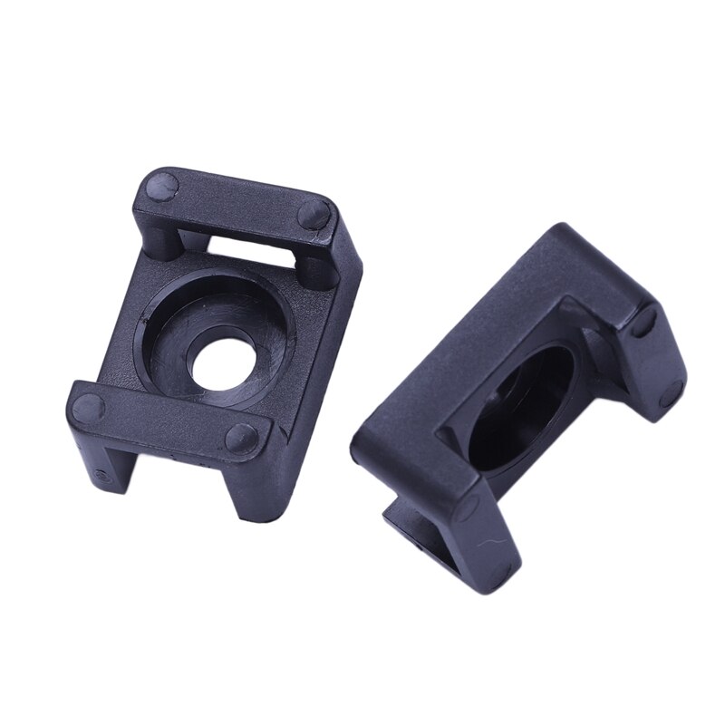 Skruebeslag monteret sadelbunde kabelbøjlebeslag 23 mmx 16mm 30 enheder sort