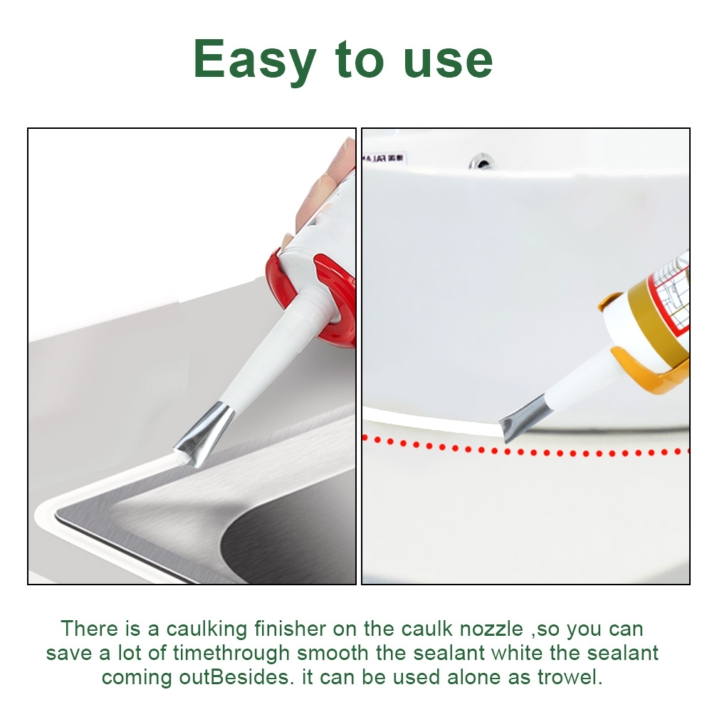 Hoomin Lijm Remover Schraper 14Pcs Rvs Kalefateren Nozzle Applicator Breeuwen Finisher Lijm Afwerking Tool