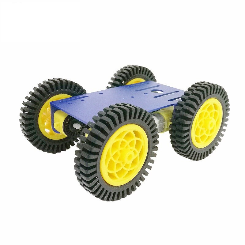 Metalen robot 4wd autochassis  c101 met vier tt-motorwielen voor arduino uno  r3 diy maker educatieve leskit