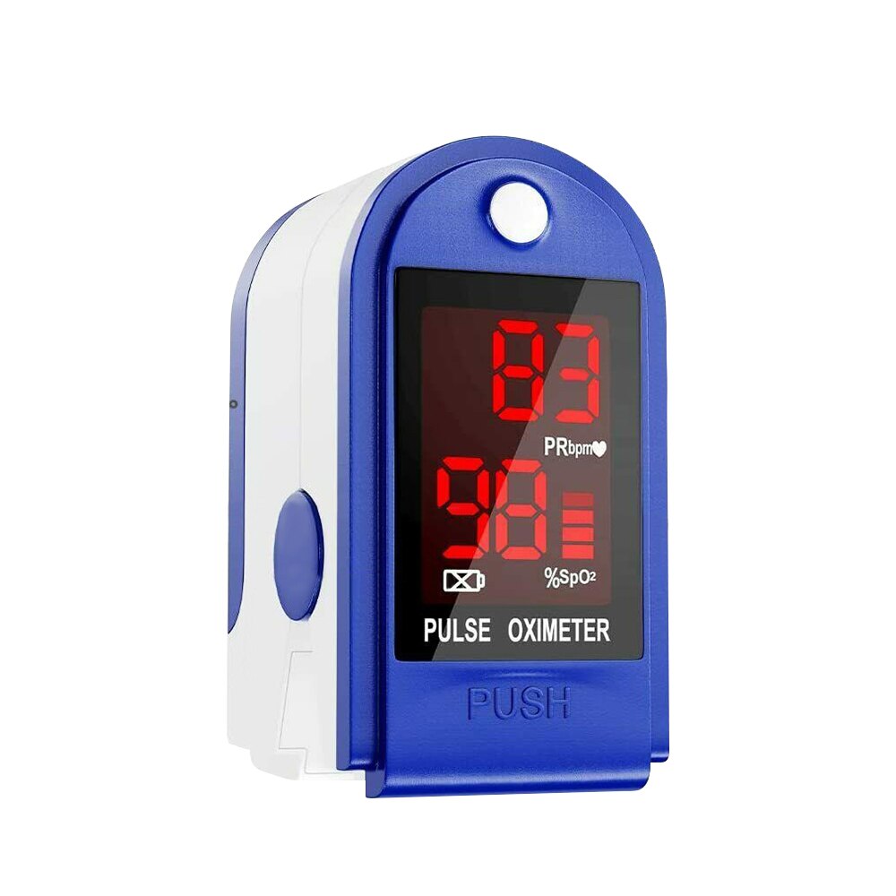 Blood Oxygen Monitor Finger Pulse Oximeter Oxygen Saturation Monitor Oximeter Heart Rate Monitor Without Battery Fast: Blue