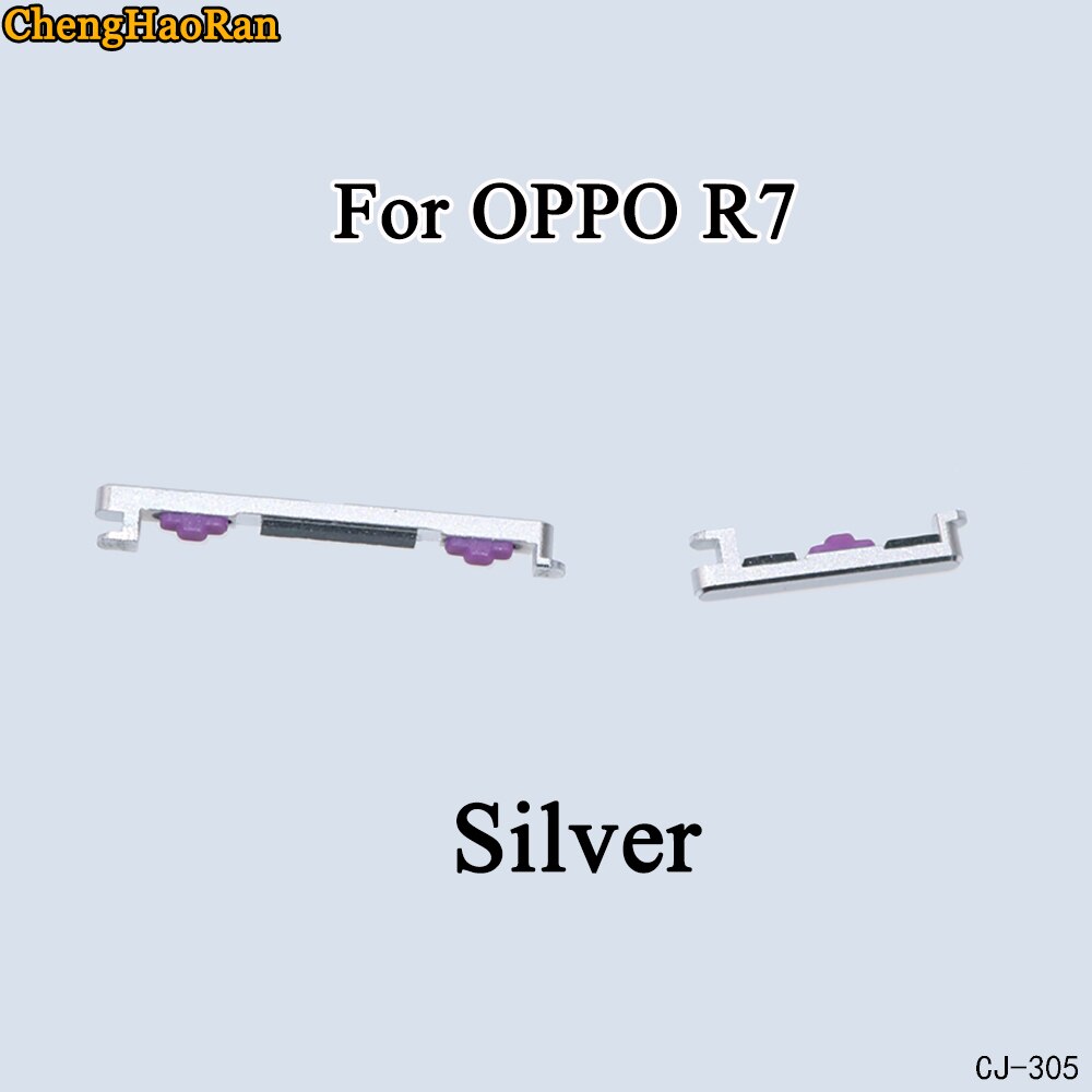 ChengHaoRan 1 Juego para OPPO R7 R7S R7 Plus R3 7007 botón lateral botón de encendido + volumen botón interruptor botón conjunto piezas