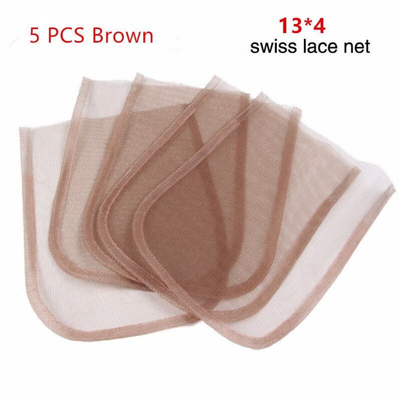 5 Pcs/Set Ventilating Needle For Making Lace Frontal Golden DIY Lace Wig Needles With Copper Handle: 13x4 Brown