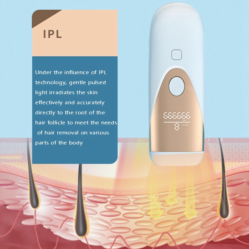 Pulse Light Hair Removal Device IPL Permanent Hair Removal Device Women Painless Hair Remover