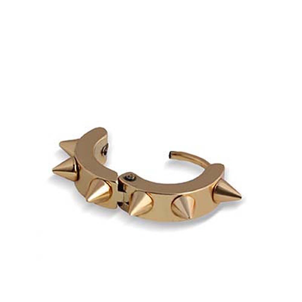Schwarz Punk Frauen Männer Ohrringe Ohr Nieten Spitze Niet Band Huggie gotisch Schwarz Edelstahl Ohrring Schmuck Zubehör