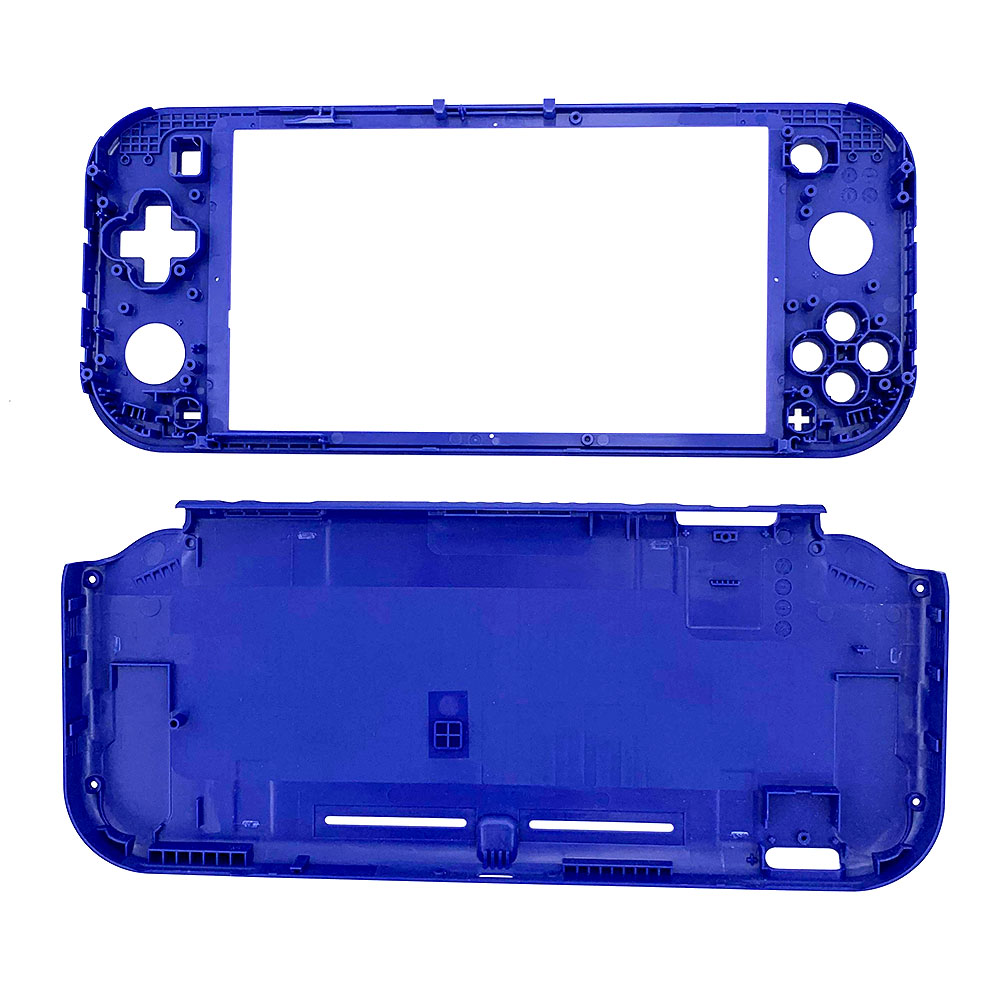 Gelbe Ersatz-schutzhülle aus kunststoff für nintendo schalten lite konsole, hartschalen-frontabdeckung, schwarz und Rosa: Lila