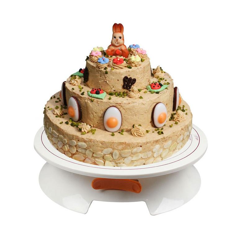 Snap Buckle Fixable Cake Turntable Stand Light Stable Cake Turntable DIY ABS Turntable Baking Cake Decorating Tools