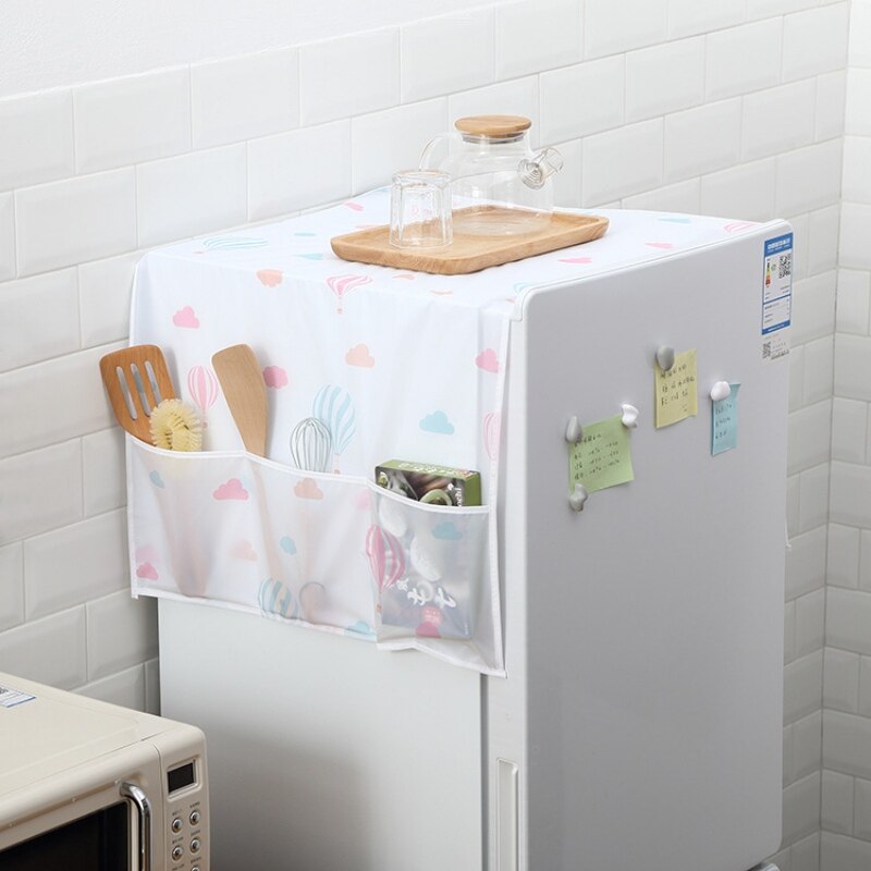 Multi-Purpose Washing Machine Top Cover Fridge Dust Cover Waterproof Refrigerator Covers