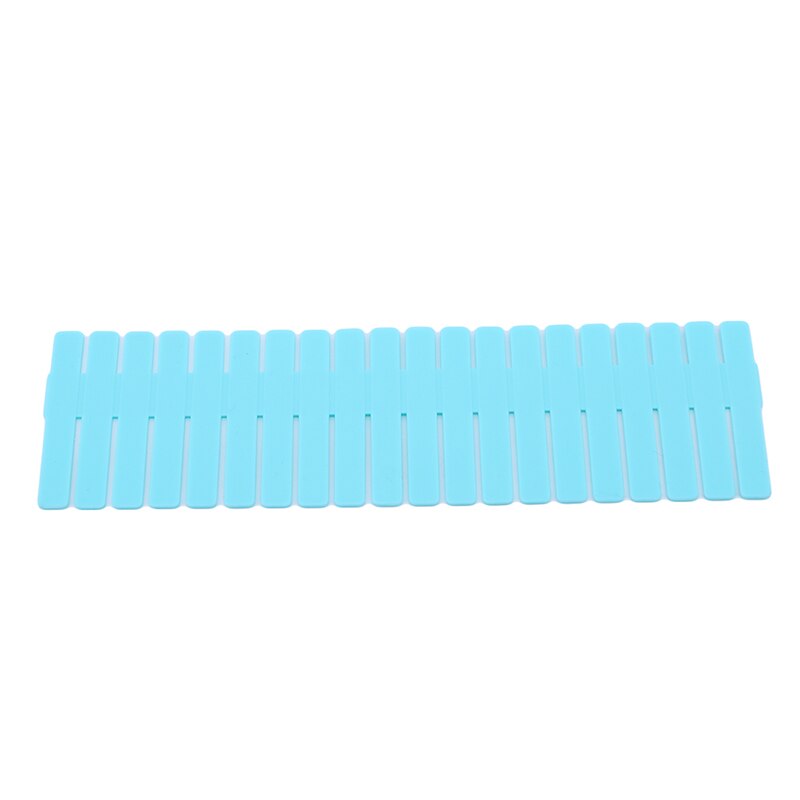 Adjustable Plastic Drawer Divider DIY Storage Shelves Household Free Combination Partition Board Space-saving Division Tool: Blue S