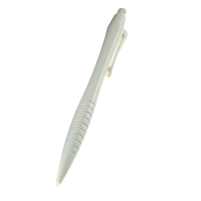 Caneta stylus de plástico da tela de toque da cor preta, para nintendo 3ds/novos 3ds/3ds xl/3ds xl caneta stylus de acessório para console, portátil: WHITE