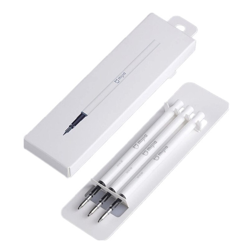 Original Xiaomi Mijia Sign Pen MI Pen 9.5mm Signing Pen PREMEC Smooth Switzerland Refill MiKuni Japan Ink (Black/Blue) Best