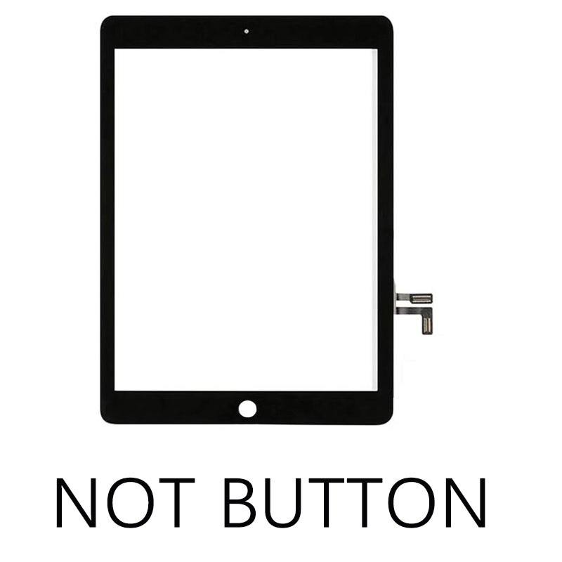 1Pcs Nieuw Voor Ipad 5th Ipad 9.7 Lcd Outer Touch Screen Digitizer Glas Touch Panel Vervanging a1822 A1823: Affordable Black