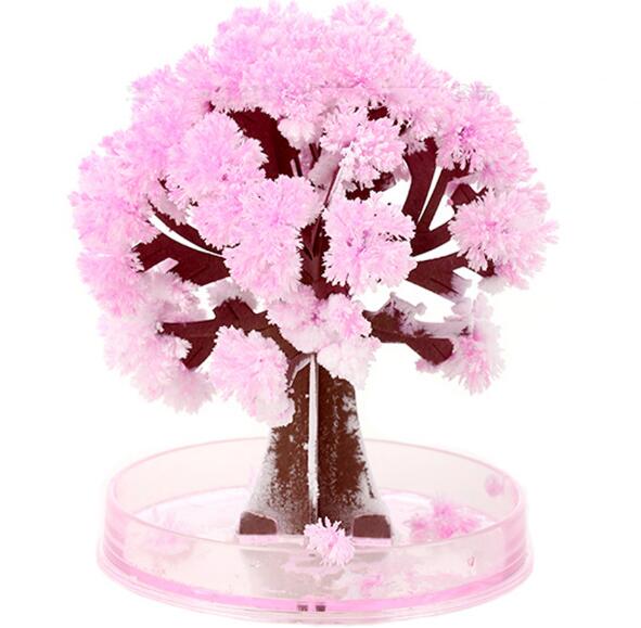 90Mm Visuele Magie Sakura Kunstmatige Bomen Decoratieve Groeiende Diy Papier Boom Novelty Wetenschap Kids Speelgoed Bloem Boom Verkennen: Default Title