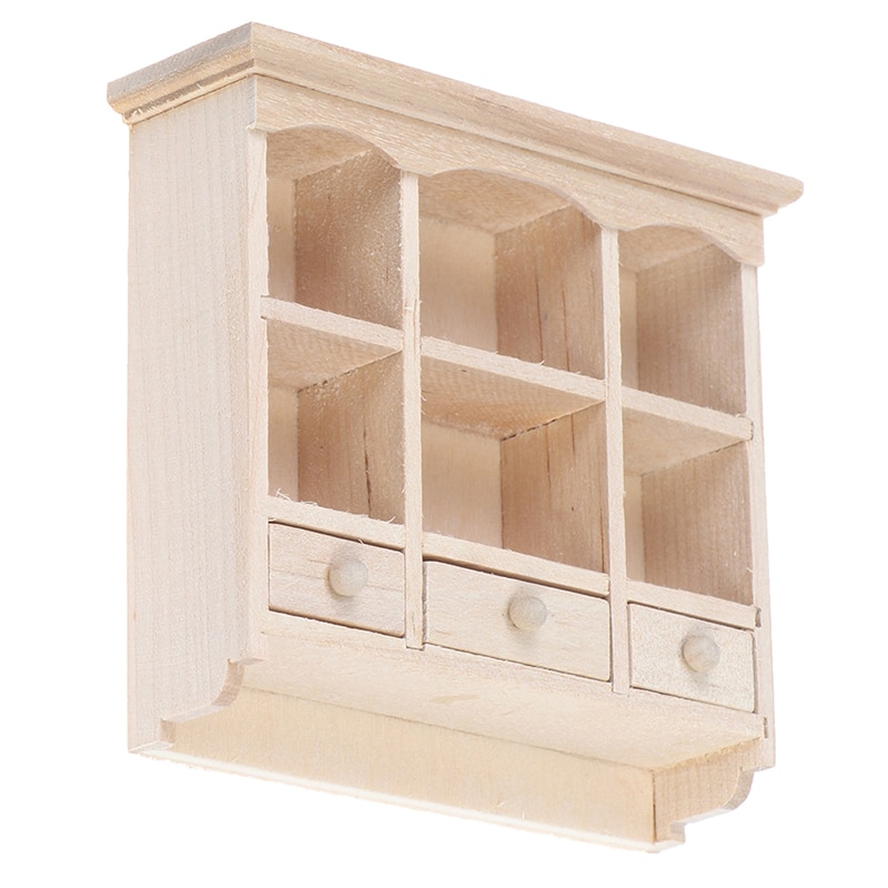 1/12 Miniatuur Kast Opknoping Kast Plank Model Poppenhuis Meubels Decor