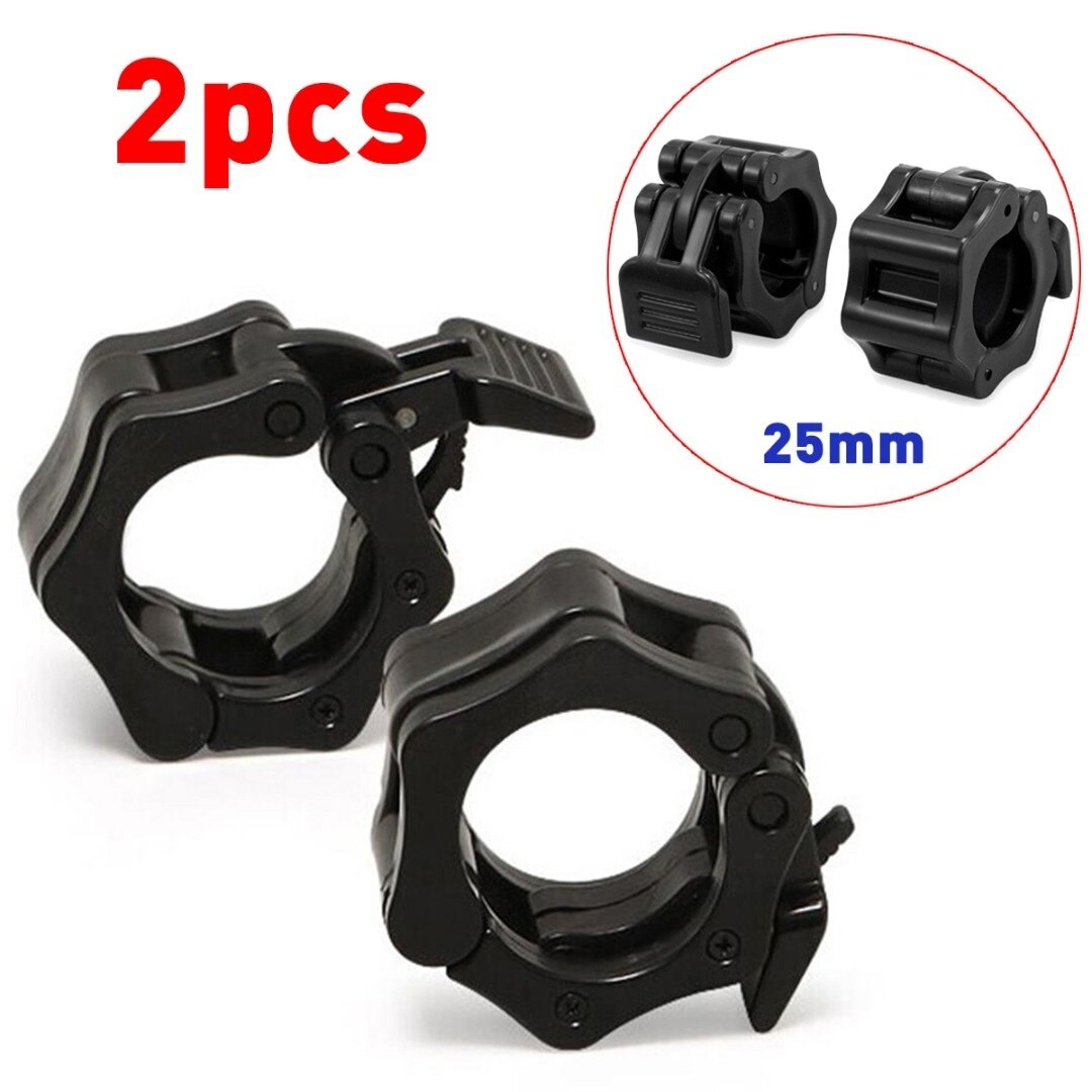 1 Pair Olympic 2" Spinlock Collars Barbell Collar Lock Dumbell Clips Clamp Weight lifting Bar Gym Dumbbell Fitness Body Building